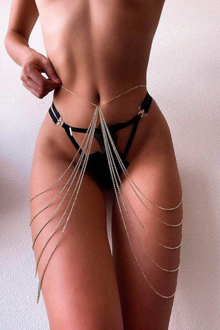 Gold body chain - WILSON - Image 3