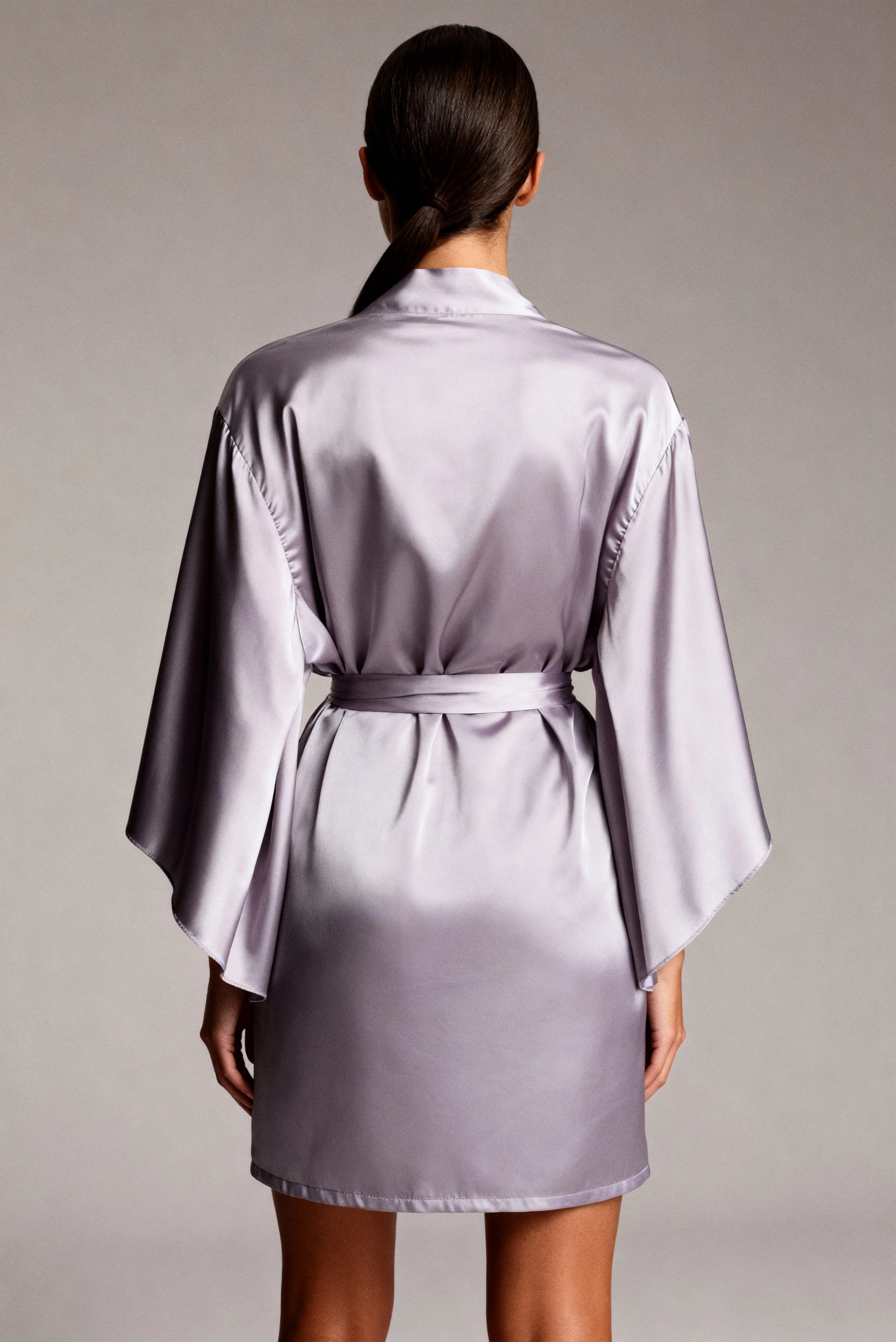 Kimono for women - Midnight Gray Lilac  - Image 5