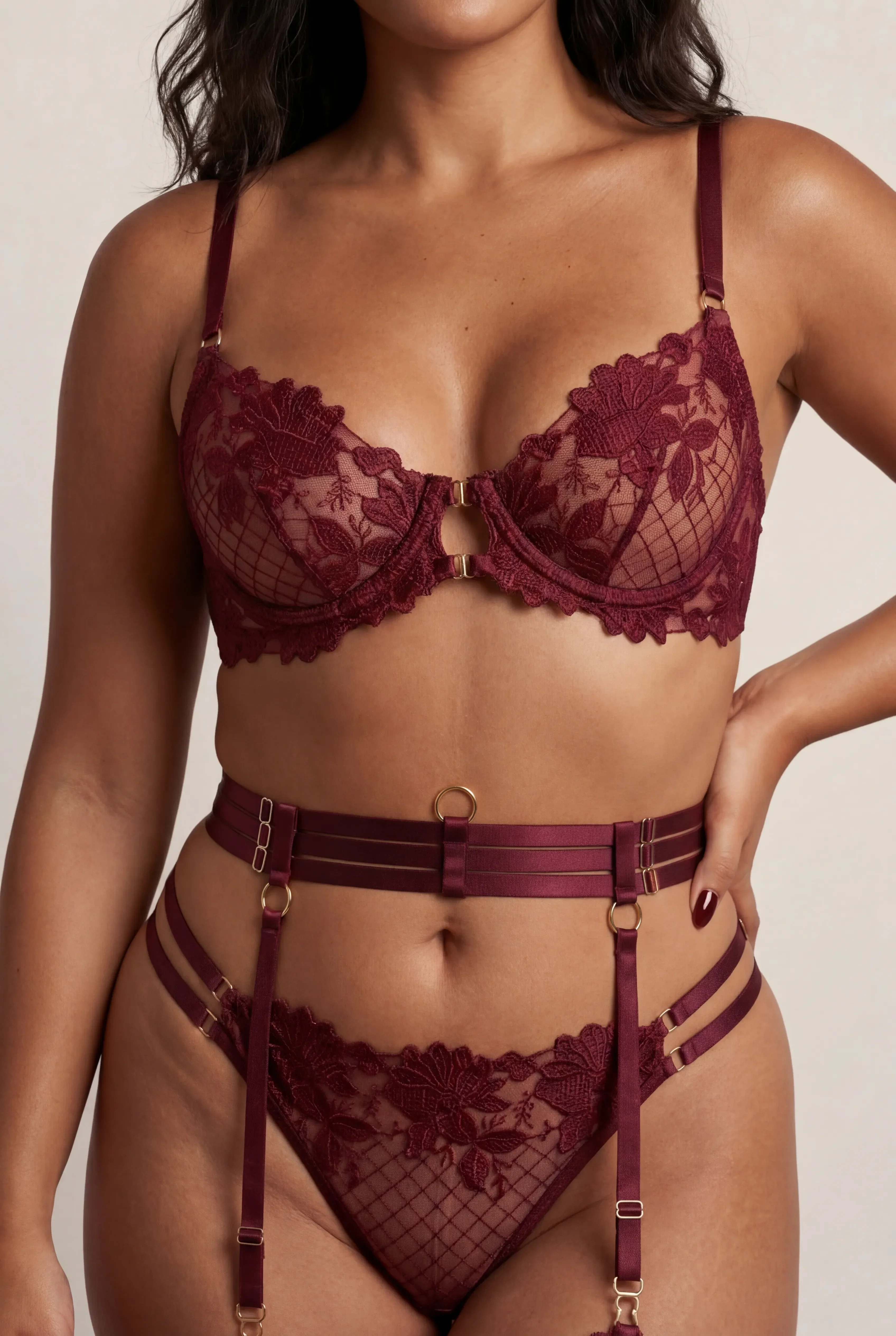 Four-piece set - JOLYE Bordeaux  - Image 5