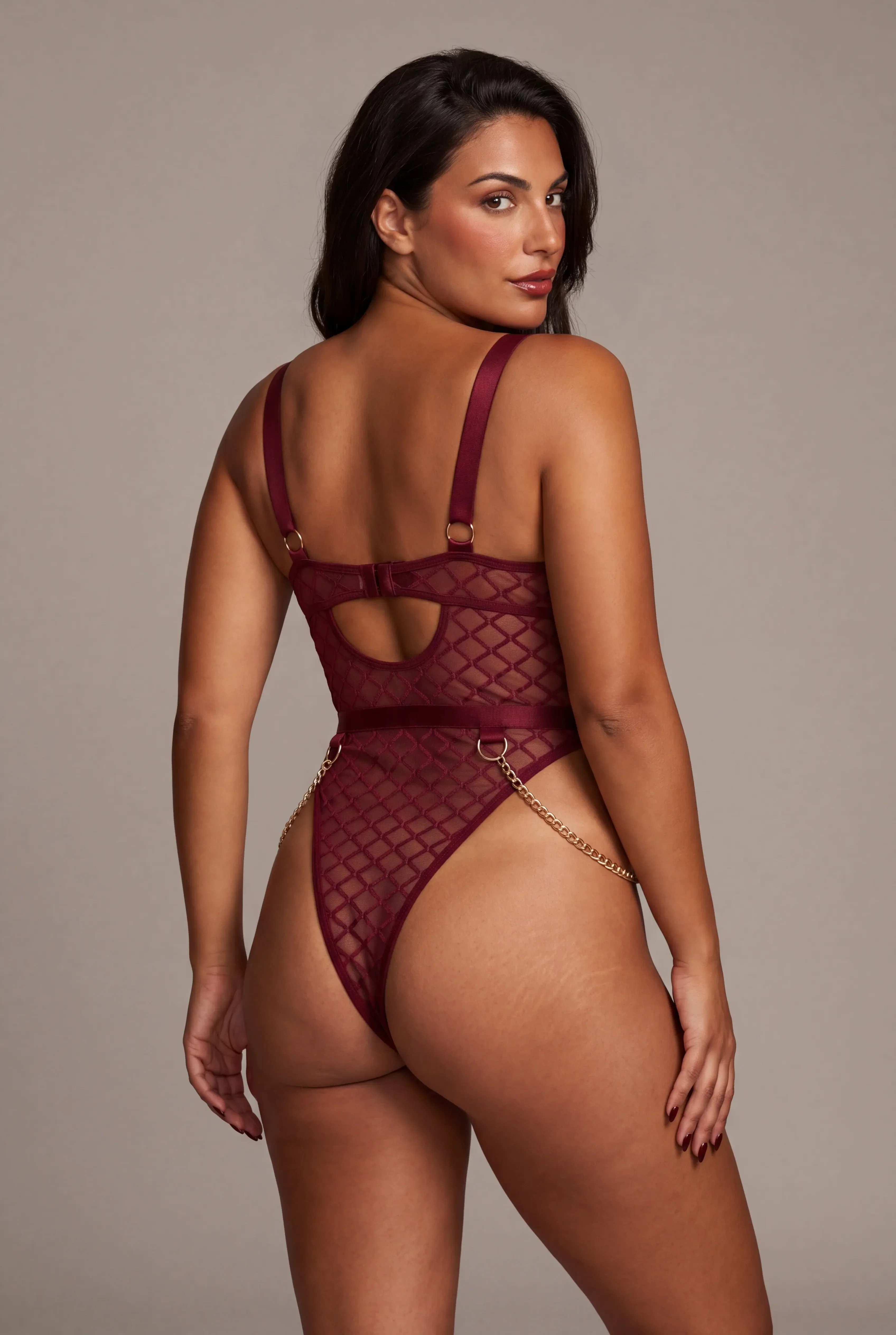 Women's bodysuit - WILD Bordeaux - Image 4