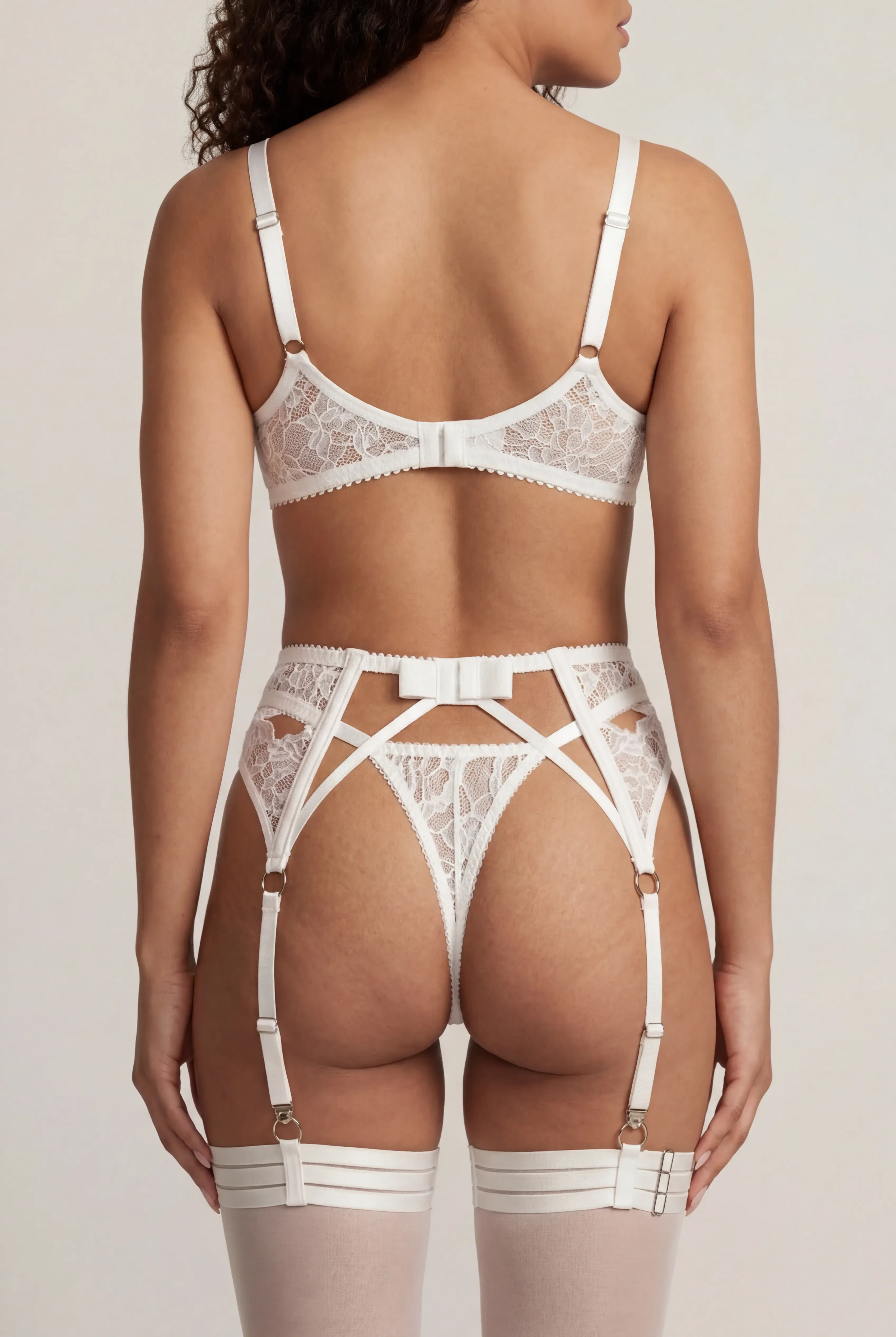 Women's lingerie set, five pieces - SENSE White  - Image 2